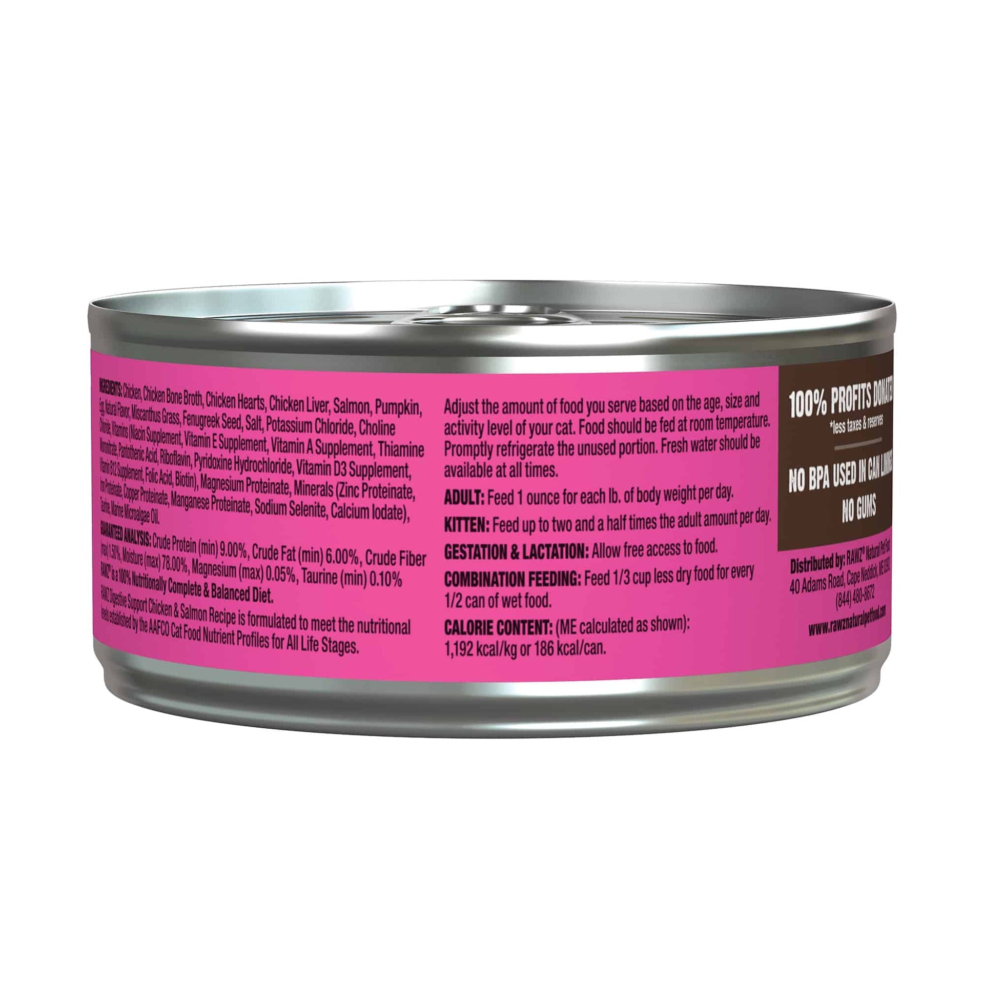 RAWZ - Digestive Support Chicken & Salmon (Wet Cat Food)